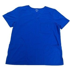 Electric Blue Scrubstar Scrub Top Size Medium